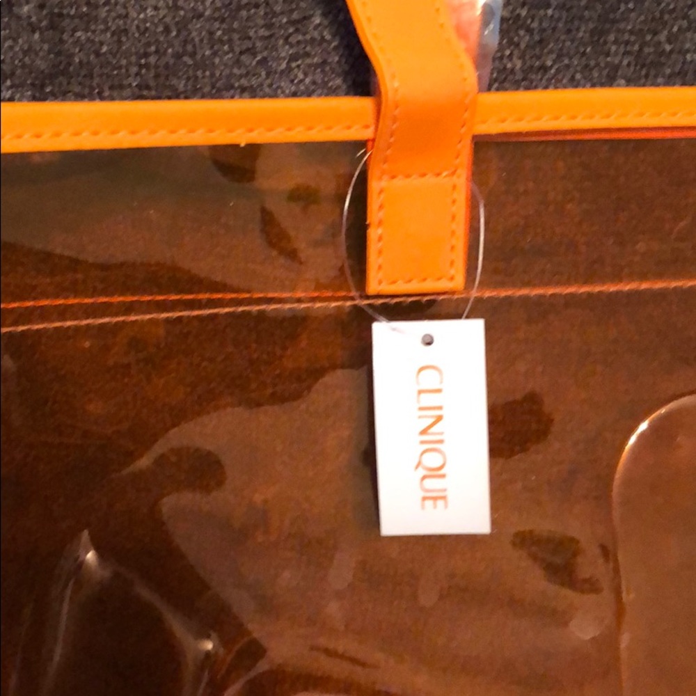 Clinique clear tote bag
